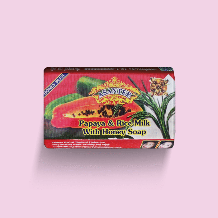 ASANTEE Papaya & Rice Milk With Honey Soap - 125g - Afbeelding 1