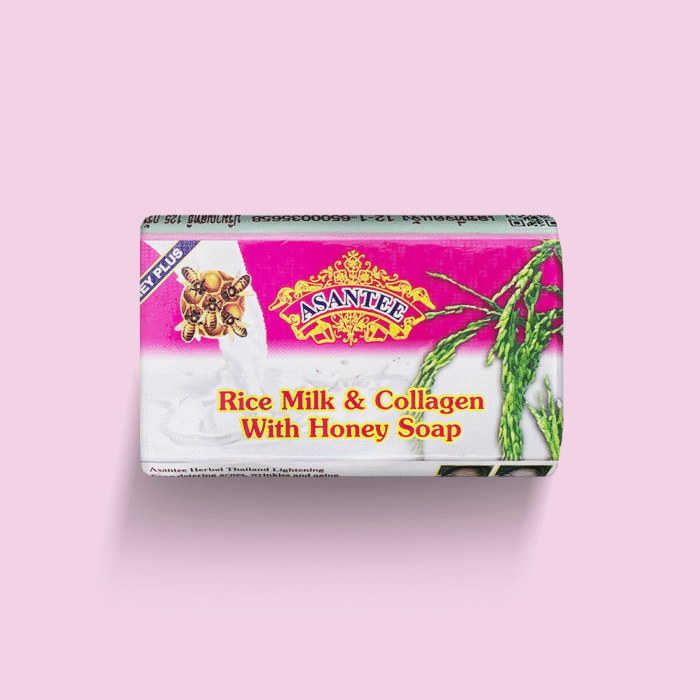 ASANTEE Rice Milk & Collagen With Honey Soap - 125g - Afbeelding 1