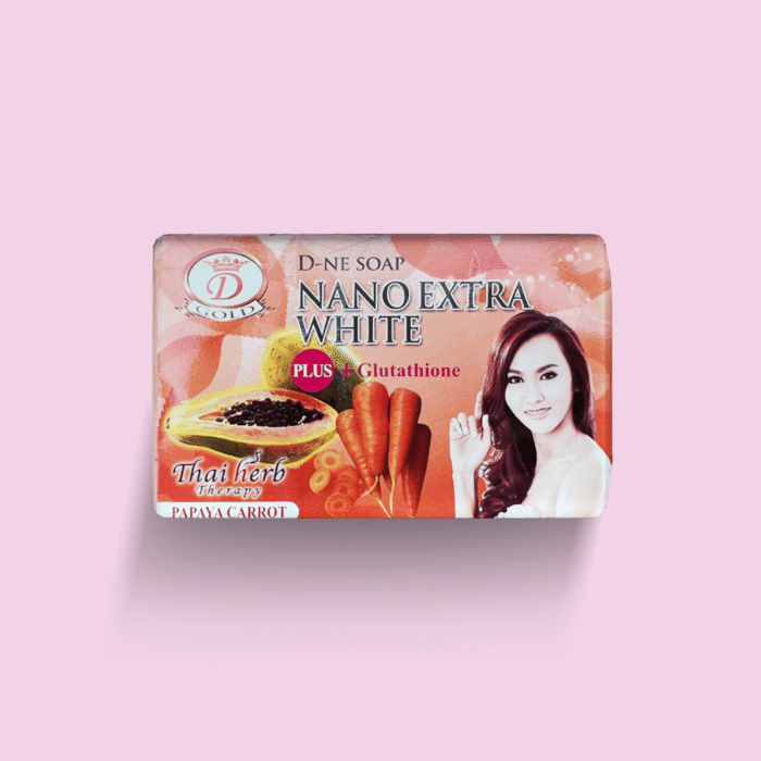 D-NE SOAP Nano Extra White Papaya Carrot - 160g - Afbeelding 1