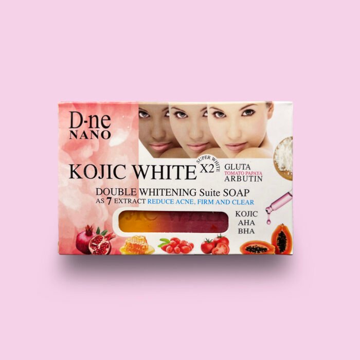 D-NE NANO Kojic White Double Whiting Suite Soap Gluta Tomato Papaya Arbutin - 160g - Afbeelding 1
