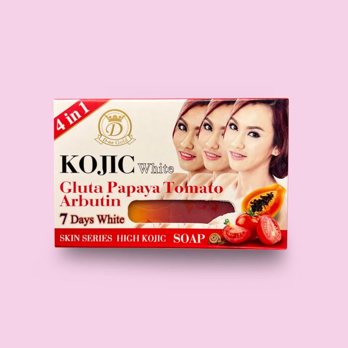 D-NE NANO Kojic White Gluta Papaya Tomato Arbutin Soap - 160g - Afbeelding 1