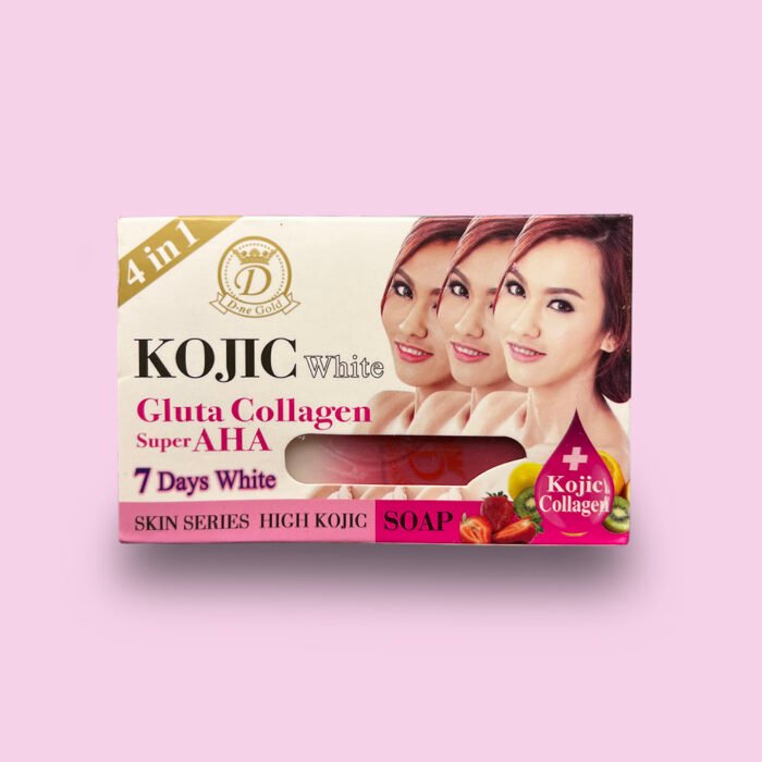 D-NE GOLD Kojic Gluta Collagen Super AHA Soap - 160g - Afbeelding 1