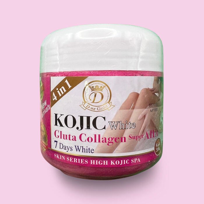 D-NE GOLD Kojic White Gluta Collagen Supper AHA Body Scrub - 750g - Afbeelding 1