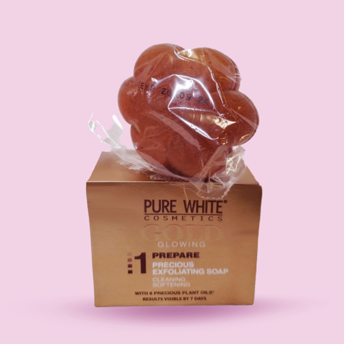 PURE WHITE GOLD 1 Prepare Precious Exfoliating Soap - 150g - Afbeelding 1