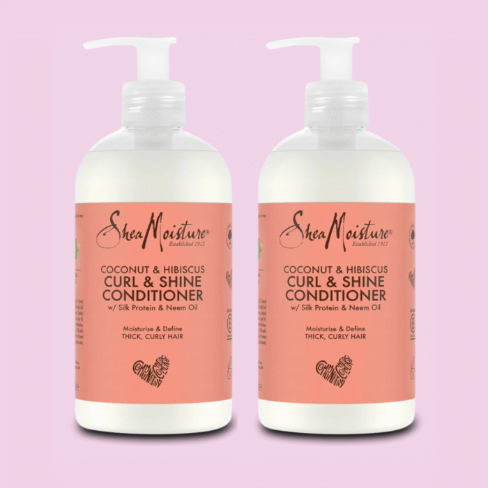 Shea Moisture Coconut & Hibiscus Curl & Shine Conditioner 2 Stuks Voordeelset - Afbeelding 1