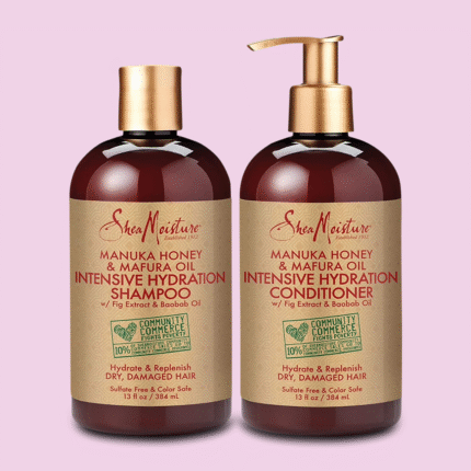 Shea Moisture Manuka Honey & Mafura Oil Intensive Hydration Conditioner + Shampoo - VOORDEELSET